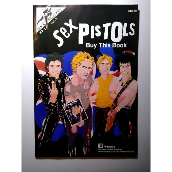 Sex Pistols Punk Rock Fantasy Comic July 1990 Johnny Rotten Sid Vicious UNUSED - Picture 1 of 10